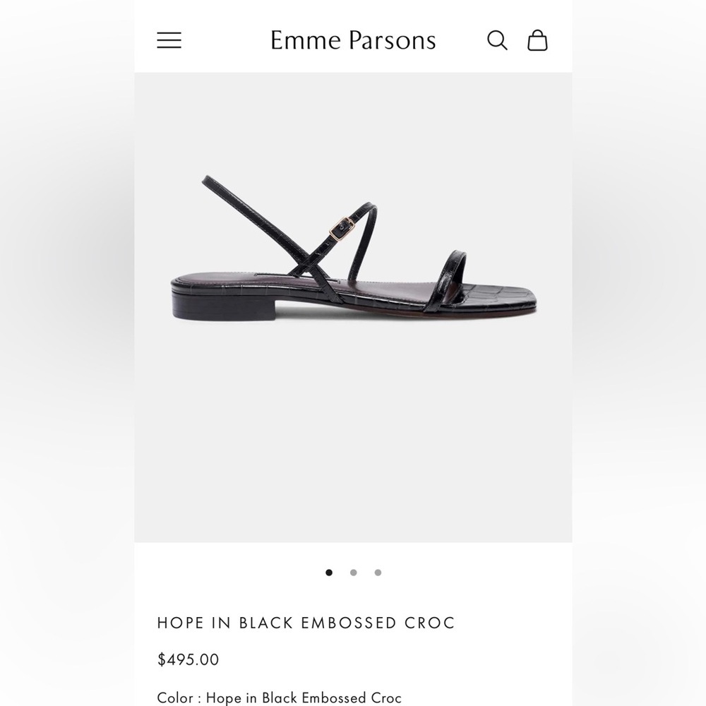 Emme parsons hope sandals size 9 black